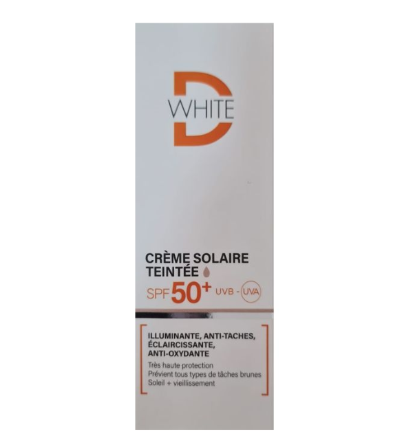 D-White Crème Solaire Teintée SPF50+ 50ML